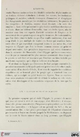 § 2: La valée du Nil et ses habitants