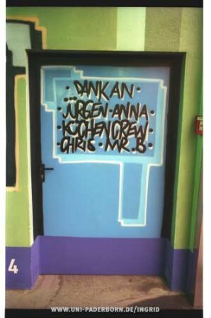 DANK AN jüRGEN ANNA KüCHEN CREW CHRiS MR B