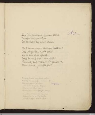 Aus den knospen quellen sachte : [SW III: H2]; [SW III, S. 58/135-136]