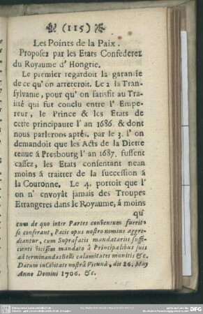 Les Points de la Paix