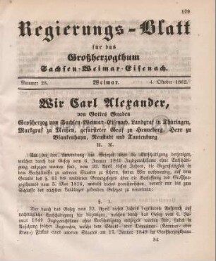 Nr. 28 : 4. Oktober 1862