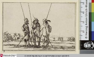 Drei stehende Soldaten