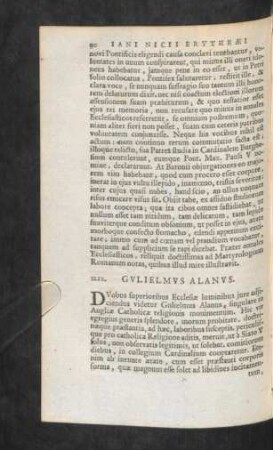 XLIX. Gulielmus Alanus.