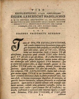 Vitae Patriarcharvm Alexandrinorvm Qvinqve, Specimen Secvndum