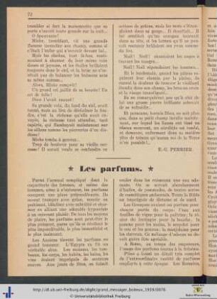Les parfums.
