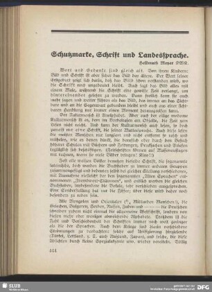 Schutzmarke, Schrift und Landessprache
