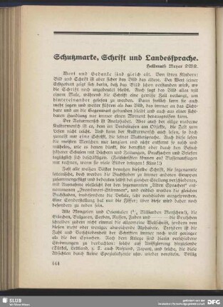 Schutzmarke, Schrift und Landessprache