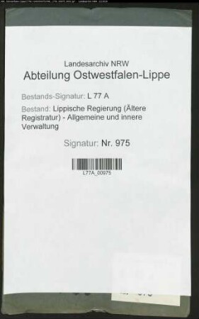 Untertanenverhältnis der erbherrlichen Domanialbeamten im Amt Blomberg