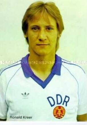 Porträtfoto des DDR-Fußballers Ronald Kreer