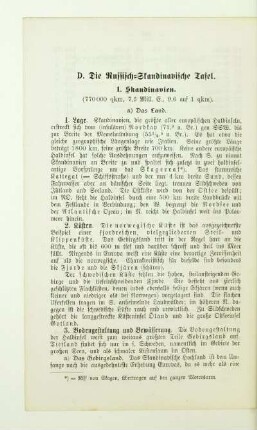 D. Die Russisch-Skandinavische Tafel
