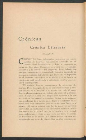 Crónicas