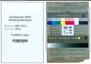 Entnazifizierung Hans Froehlich , geb. 12.12.1888 (Friseurmeister)