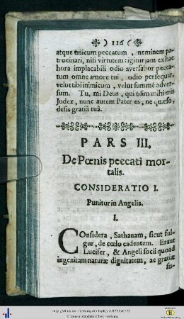 Pars III. De Poenis Peccati Mortalis.