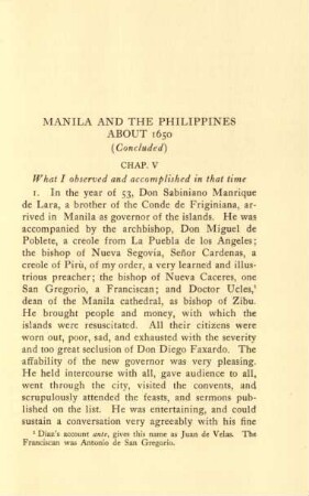 Manila and the Philippines about 1650 (Concluded)