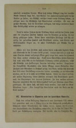 92. Revolution in Spanien und im spanischen Amerika