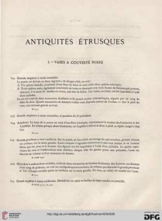 Antiquités Étrusques