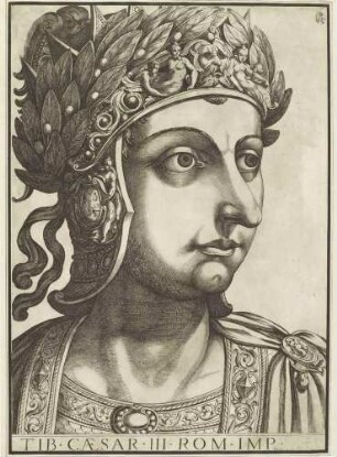 Tiberius (Blatt 3, aus der Serie der Portraits der ersten zwölf römischen Kaiser)