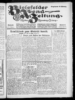 Bielefelder Abend-Zeitung. 1923-1924