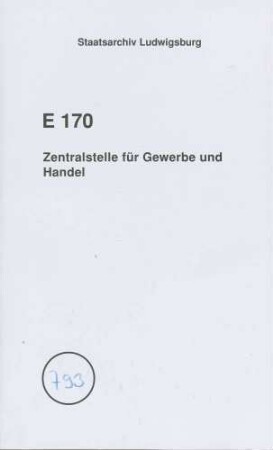 Gesuch des Gewerbevereins Balingen um Unterstützung der Granatbohrerei in den Gemeinden Zillhausen und Geislingen im Oberamt Balingen