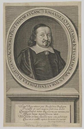 Bildnis des Iohannes Otto Tabor