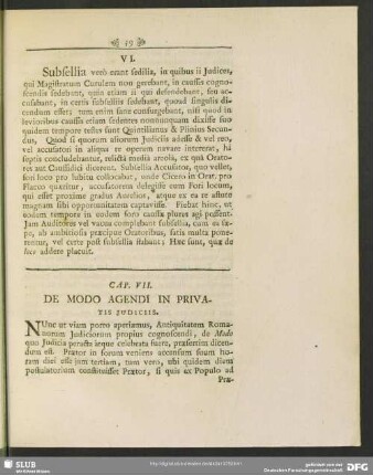 Cap. VII. De Modo Agendi In Privatis Iudiciis