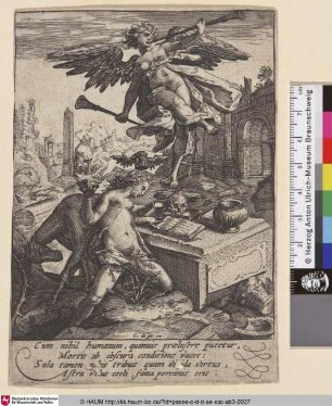 [Allegorie von Ruhm und Geschichte; Allegory of Fame and History]
