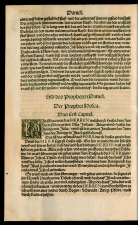 Der Prophet Hosea.