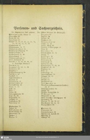 Personen- und Sachverzeichnis
