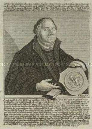 Bildnis Martin Luthers - Albumblatt zum 200. Jahrestag der Augsburger Konfession (unten Mitte)