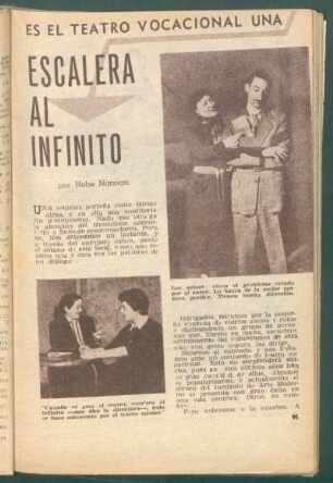 Es el teatro vocacional una escalera al infinito