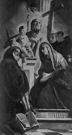 Joseph mit Kind und Heiligen