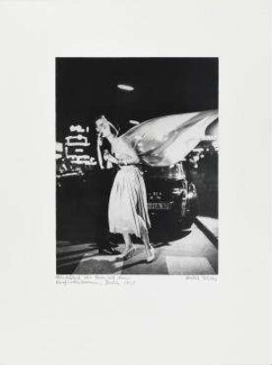 Abendkleid von Horn, auf dem Kurfürstendamm, Berlin 1958