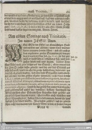 Am eilften Sontage nach Trinitatis