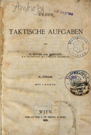 Über taktische Aufgaben