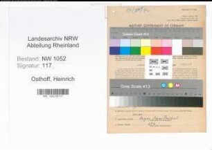 Entnazifizierung Heinrich Osthoff , geb. 25.05.1901 (Landwirt)