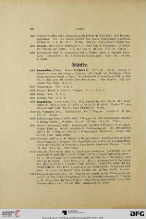 Städte (Nr. 1683-1767)