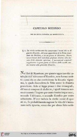 Capitolo secondo: Dei Re della Dinastia XX diospolitana