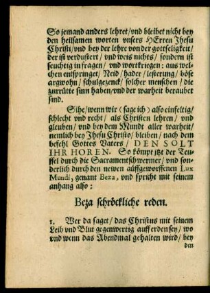 Beza schröckliche reden.