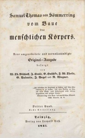 Vom Baue des menschlichen Körpers, 3,1. Lehre von den Muskeln und Gefäßen des menschlichen Körpers. - 1 : Muskeln