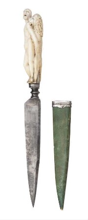 Dolchmesser mit Scheide, L.043 a-b