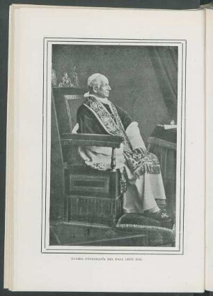 Última fotografía del Papa León XIII.