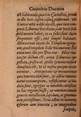 Brevis Corinthiae ducatus ut nobilis, ita etiam antiquis descriptio