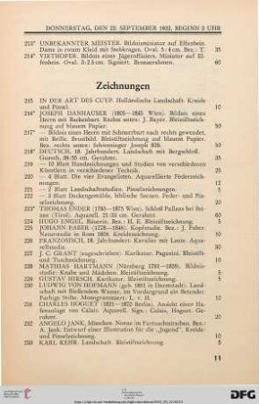Zeichnungen (Nr. 215-253)