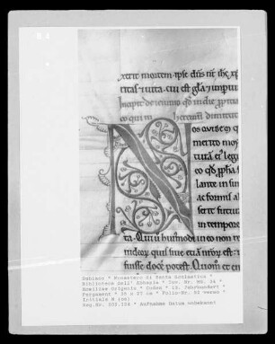 Homiliae Origenis — Initiale N (os), Folio 92 verso