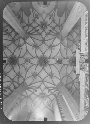 Annaberg-Buchholz. Stadtkirche St. Annen (1499/1525). Blick in das Gewölbe