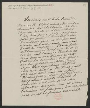Brief an Jella von Oppenheimer : 07.01.1918