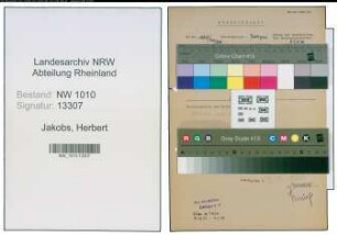 Entnazifizierung Herbert Jakobs , geb. (Polizei)