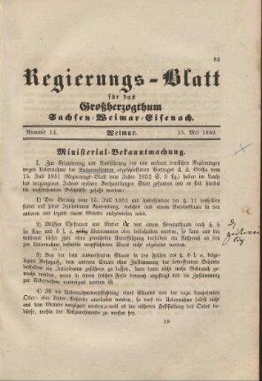 Nr. 14 : 15. Mai 1859