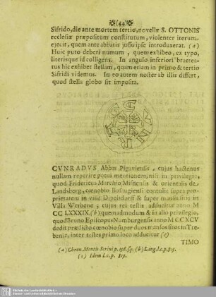 Cunradus Abbas Pigaviensis …
