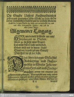 Leichenpredigt : Christliche Leichen-Predigt, Allgemeiner Eingang, Leichen-Text, Sonderbarer Eingang, Abhandlung